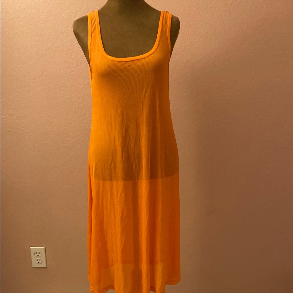 TOMMY BAHAMA. Vibrant Orange Sleeveless Coverup